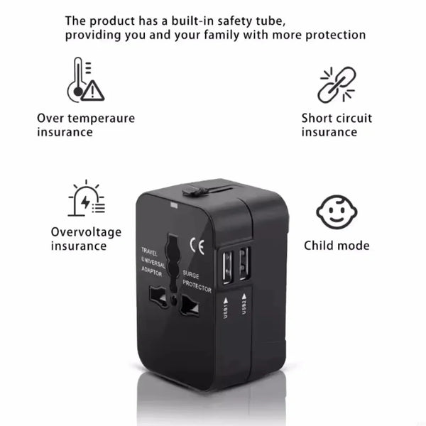 GlobalCharge Universal Travel Adapter - main